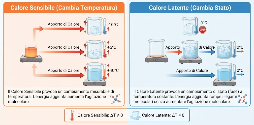 calore latente e calore sensibile